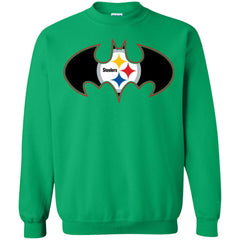 We Are The Pittsburgh Steelers Batman Nfl Mashup Crewneck Pullover Sweatshirt Crewneck Pullover Sweatshirt - parenttees