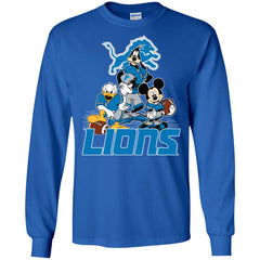 Mickey Mouse Detroit Lions American Football Nfl Sports Shirt Men Long Sleeve Shirt Men Long Sleeve Shirt - parenttees