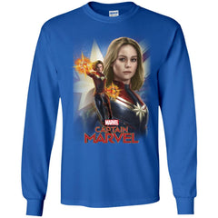 Marvel Captain Marvel Powers Portrait Men Long Sleeve Shirt Men Long Sleeve Shirt - parenttees