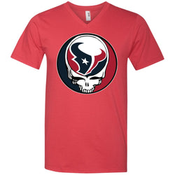 Houston Texans Grateful Dead Steal Your Face Football Nfl Shirts Men V-Neck T-Shirt