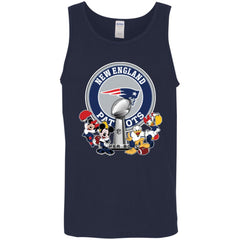 New England Patriots Super Bowl 2019 Mickey Minnie Mouse Donald Daisy Duck Football Nfl Men Cotton Tank Men Cotton Tank - parenttees