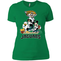 Mickey Mouse Jacksonville Jaguar American Football Nfl Sports Shirt Women Cotton T-Shirt Women Cotton T-Shirt - parenttees