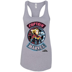 Captain Marvel Stitched Patched Portrait Women Tank Top Women Tank Top - parenttees