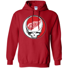 Detroit Red Wings Grateful Dead Steal Your Face Hockey Nhl Shirts Pullover Hoodie Sweatshirt Pullover Hoodie Sweatshirt - parenttees