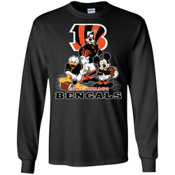 Mickey Mouse Cincinnati Bengals American Football Nfl Sports Shirt Men Long Sleeve Shirt