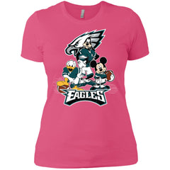 Mickey Mouse Philadelphia Eagle American Football Nfl Sports Shirt Women Cotton T-Shirt Women Cotton T-Shirt - parenttees