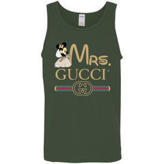 Mrs Minnie Gucci Couple Disney Shirt Valentine's Day T-shirt Men Cotton Tank Men Cotton Tank - parenttees