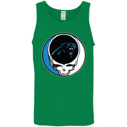 Carolina Panthers Grateful Dead Steal Your Face Football Nfl Shirts Men Cotton Tank