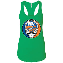 New York Islanders Grateful Dead Steal Your Face Hockey Nhl Shirts Women Tank Top