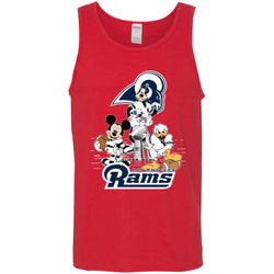 Nfl – Los Angeles Rams Donald Duck Goofy Mickey Mouse Super Bowl 2019 Football Men Cotton Tank