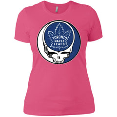 Toronto Maple Leafs Grateful Dead Steal Your Face Hockey Nhl Shirts Women Cotton T-Shirt Women Cotton T-Shirt - parenttees