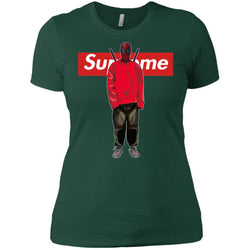 Supreme Deadpool Hiphop T-shirt Women Cotton T-Shirt