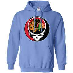 Chicago Blackhawks Grateful Dead Steal Your Face Hockey Nhl Shirts Pullover Hoodie Sweatshirt Pullover Hoodie Sweatshirt - parenttees