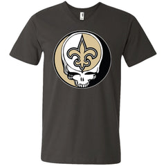 New Orleans Saints Grateful Dead Steal Your Face Football Nfl Shirts Men V-Neck T-Shirt Men V-Neck T-Shirt - parenttees