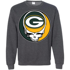 Green Bay Packer Grateful Dead Steal Your Face Football Nfl Shirts Crewneck Pullover Sweatshirt Crewneck Pullover Sweatshirt - parenttees