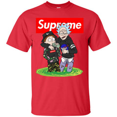 Supreme Rick And Morty T-shirt Men Cotton T-Shirt Men Cotton T-Shirt - parenttees