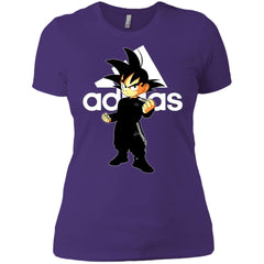 Goku Treding Adidas White T-shirt Women Cotton T-Shirt Women Cotton T-Shirt - parenttees