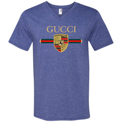 New Gucci Porsche Shirt Men V-Neck T-Shirt