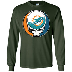 Miami Dolphins Grateful Dead Steal Your Face Football Nfl Shirts Men Long Sleeve Shirt Men Long Sleeve Shirt - parenttees