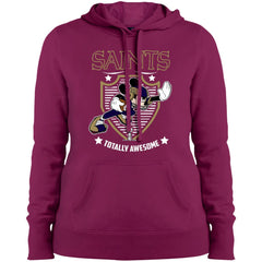 Nfl – New Orleans Saints Totally Awesome Mickey Mouse Super Bowl 2019 Football Women Hooded Sweatshirt Women Hooded Sweatshirt - parenttees