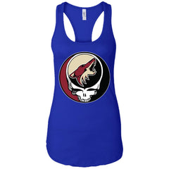 Arizona Coyotes Grateful Dead Steal Your Face Hockey Nhl Shirts Women Tank Top Women Tank Top - parenttees