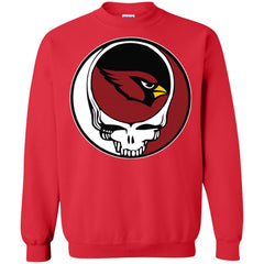 Arizona Cardinals Grateful Dead Steal Your Face Football Nfl Shirts Crewneck Pullover Sweatshirt Crewneck Pullover Sweatshirt - parenttees