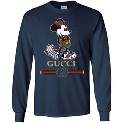 Gucci Mickey Kitty beauty T-shirt Men Long Sleeve Shirt