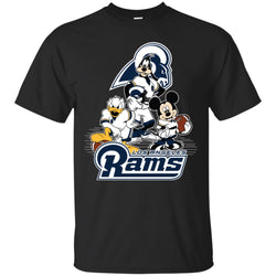 Mickey Mouse Los Angeles Rams American Football Nfl Sports Shirt Men Cotton T-Shirt