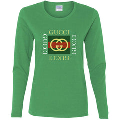 Gucci Logo Gift T-shirt Women Long Sleeve Shirt Women Long Sleeve Shirt - parenttees