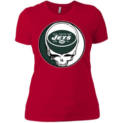 New York Jets Grateful Dead Steal Your Face Football Nfl Shirts Women Cotton T-Shirt Women Cotton T-Shirt - parenttees