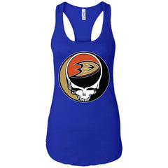 Anaheim Ducks Grateful Dead Steal Your Face Hockey Nhl Shirts Women Tank Top Women Tank Top - parenttees