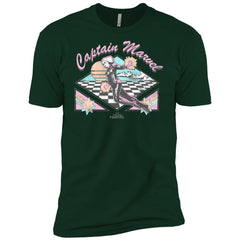 Marvel Captain Marvel Retro Checkered Log Men Short Sleeve T-Shirt Men Short Sleeve T-Shirt - parenttees