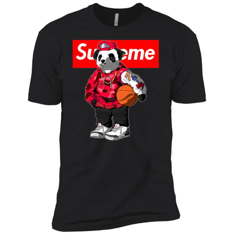 Supreme Bear Basketball T-shirt Men Short Sleeve T-Shirt Black / X-Small Men Short Sleeve T-Shirt - parenttees