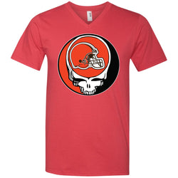 Cleveland Browns Grateful Dead Steal Your Face Football Nfl Shirts Men V-Neck T-Shirt