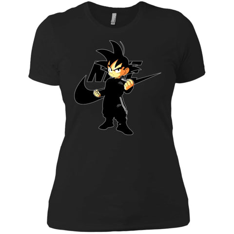 Goku Nike Best Shirt Trending T-shirt Women Cotton T-Shirt Black / X-Small Women Cotton T-Shirt - parenttees