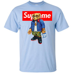 Supreme Bear Style Music T-shirt Men Cotton T-Shirt Men Cotton T-Shirt - parenttees