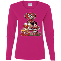 Mickey Mouse San Francisco 49ers American Football Nfl Sports Shirt Women Long Sleeve Shirt Women Long Sleeve Shirt - parenttees