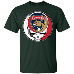 Florida Panthers Grateful Dead Steal Your Face Hockey Nhl Shirts Men Cotton T-Shirt Men Cotton T-Shirt - parenttees