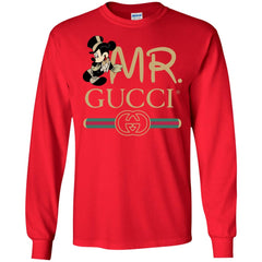 Gucci Couple Disney Mickey Valentine's Day T-shirt Men Long Sleeve Shirt Men Long Sleeve Shirt - parenttees