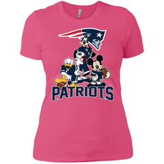 Mickey Mouse New England Patriots American Football Nfl Sports Shirt Women Cotton T-Shirt Women Cotton T-Shirt - parenttees