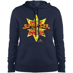 Captain Marvel My Superpower Is Being Me Women Hooded Sweatshirt Women Hooded Sweatshirt - parenttees