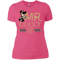 Gucci Couple Disney Mickey Valentine's Day T-shirt Women Cotton T-Shirt Women Cotton T-Shirt - parenttees