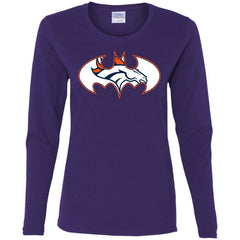 We Are The Denver Broncos Batman Nfl Mashup Women Long Sleeve Shirt Women Long Sleeve Shirt - parenttees