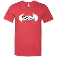 We Are The Denver Broncos Batman Nfl Mashup Men V-Neck T-Shirt Men V-Neck T-Shirt - parenttees