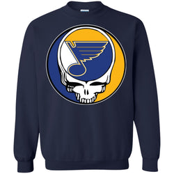 St Louis Blues Grateful Dead Steal Your Face Hockey Nhl Shirts Crewneck Pullover Sweatshirt