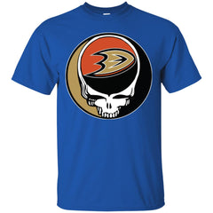 Anaheim Ducks Grateful Dead Steal Your Face Hockey Nhl Shirts Men Cotton T-Shirt Men Cotton T-Shirt - parenttees