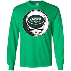 New York Jets Grateful Dead Steal Your Face Football Nfl Shirts Men Long Sleeve Shirt Men Long Sleeve Shirt - parenttees