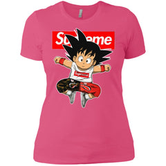 Supreme Dragon Ball Goku T-shirt Women Cotton T-Shirt Women Cotton T-Shirt - parenttees