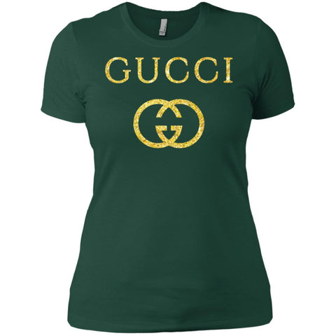 Gucci Logo Vintage Inspired Women Cotton T-Shirt Black / X-Small Women Cotton T-Shirt - parenttees