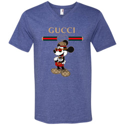 Gucci Mickey New Style T-shirt Men V-Neck T-Shirt